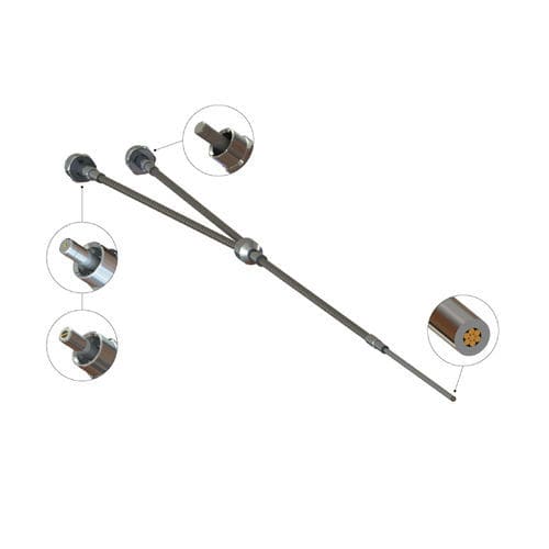 Multi-mode fiber optic cable assembly - SEDI ATI - straight / multi-fiber / for aerospace applications