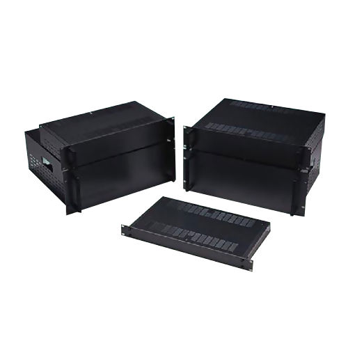 19" rack electrical enclosure - PF-19 series  - Cheval Electronic Enclosure - aluminum / circuit breaker
