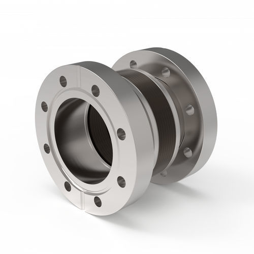 Cylindrical bellows - EWB63R-20 - VACOM - stainless steel / welded / axial