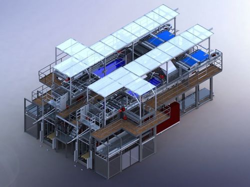 Palletizing and packaging line - NSM MAGNETTECHNIK GmbH