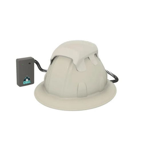 Construction helmet - PY-WHT01-HP24110CH - Cooler Heads Will Prevail - polyethylene / HDPE / white