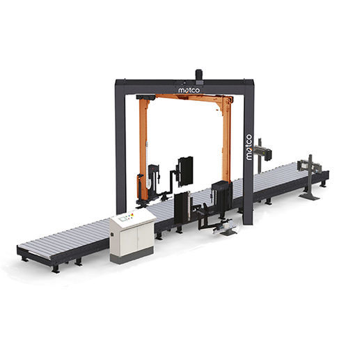 Double-arm rotary wrapping machine - Matco ALC45 TWIN - Matco International - fully-automatic / pallet / with conveyor