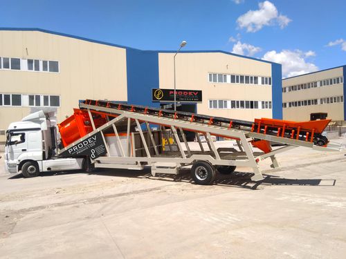 Mobile concrete batching plant - PROBET series - PRODEV MACHİNE - automatic