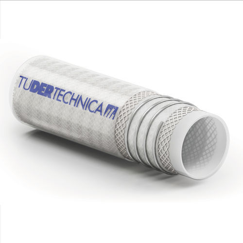 Foodstuff hose - TUSIL® BRIGHT PREMIUM - TUDERTECHNICA - TUBIGOMMA DEREGIBUS SRL - silicone / suction / high-temperature