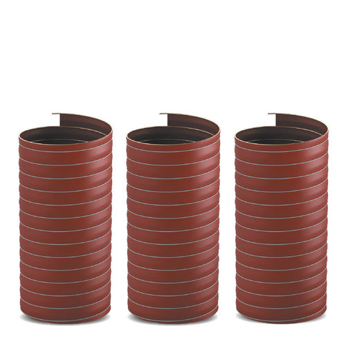 Chemical product hose - 913073 - MERLETT - for hot air / galvanised steel / silicone