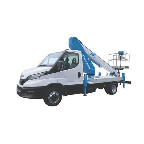 Truck-mounted telescopic boom lift - forSte 14T Speed - Socageworld - electro-hydraulic / outdoor