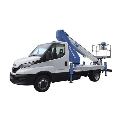 Truck-mounted telescopic boom lift - ForSte 18T SPEED - Socageworld - hydraulic / electric / outdoor