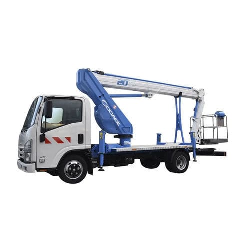 Truck-mounted telescopic boom lift - ForSte 20TJ SPEED - Socageworld - hydraulic / electric / outdoor