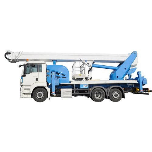 Truck-mounted telescopic boom lift - ForSte 44TJ - Socageworld - hydraulic / electric / outdoor