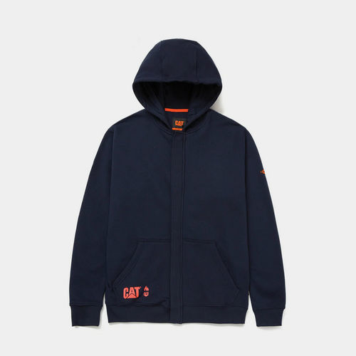 Work hooded sweater - 1910142 series  - Caterpillar workwear - cotton / men's / black