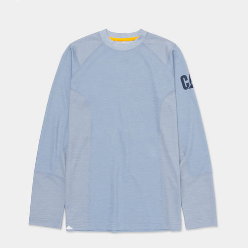 Work T-shirt - 1010228 series  - Caterpillar workwear - polyester / women's / blue