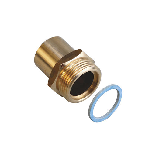 Steel nipple - Gurtner - threaded / straight / for pneumatic applications
