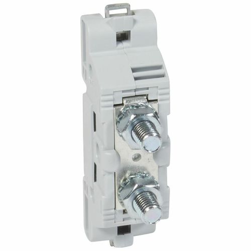 DIN rail-mounted terminal block - 0 390 71 - Legrand - screw connection / spring / power