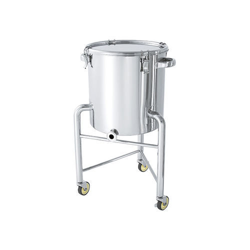 Liquids tank - KTT-CTH-L series - MONOVATE Co., Ltd. - stainless steel / cylindrical / mobile