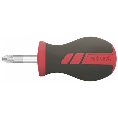 Pozidriv screwdriver 668476 HOLEX stubby / steel