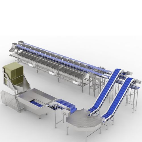 Frozen food grader - PRSG-FFG - Arde Makine San. ve Tic. Ltd. Şti. - for fish / belt / with conveyor