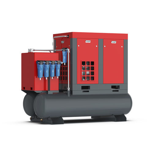 Screw compressor - SLTI-11F - Shanghai Sollant Energy Saving Technology Co., Ltd - air / electric / stationary