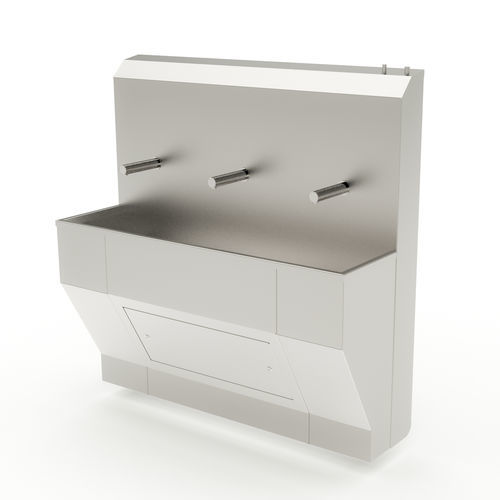 Laboratory sink - H-WASH - TEMIC S.L.U. - hand washing / stainless steel / hygienic