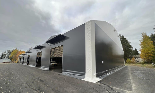 Permanent warehouse - 30 - Finest-Hall Factory OÜ - fire-resistant / PVC covering