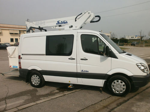 Van-mounted aerial work platform - SCJ 13 - Safi Group srl - tractor-mounted / electro-hydraulic / for agriculture