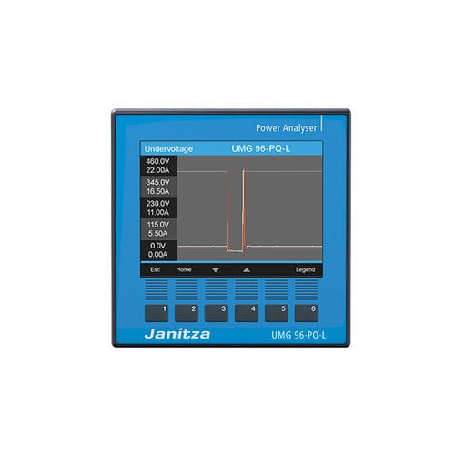 Power quality monitoring device - UMG 96-PQ-L - Janitza electronics GmbH - temperature / power / residual current