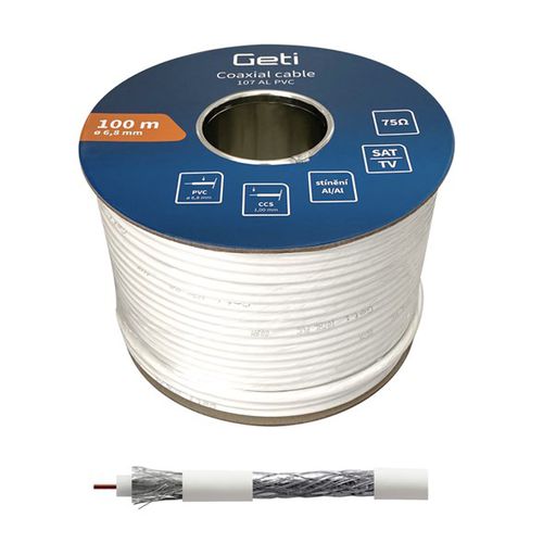 RF electrical cable - 107AL  - GETI - coaxial / shielded / foil