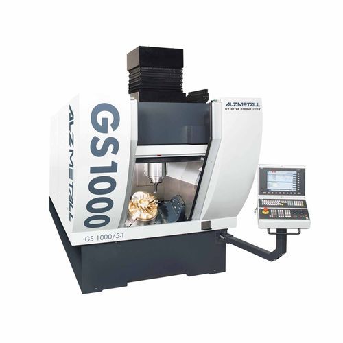 3-axis CNC machining center - GS 1000/5-T - Alzmetall - vertical / gantry / rotating table