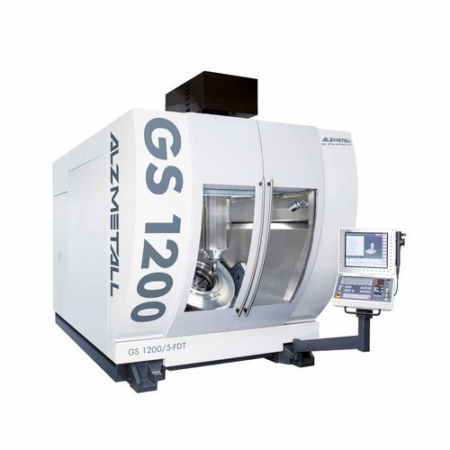 3-axis CNC machining center - GS 1200/5-FDT - Alzmetall - vertical / gantry / rotating table