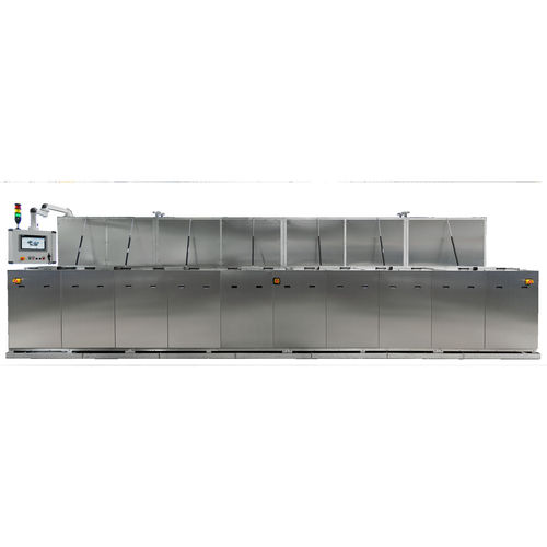 Spray cleaning system - KLN Ultraschall AG - for electronics / stainless steel / continuous
