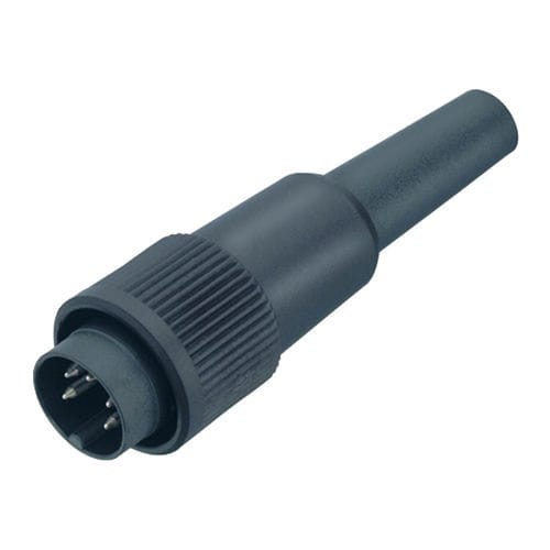 Electrical power supply connector - 99 0601 00 02 - binder USA - male / bayonet / weld