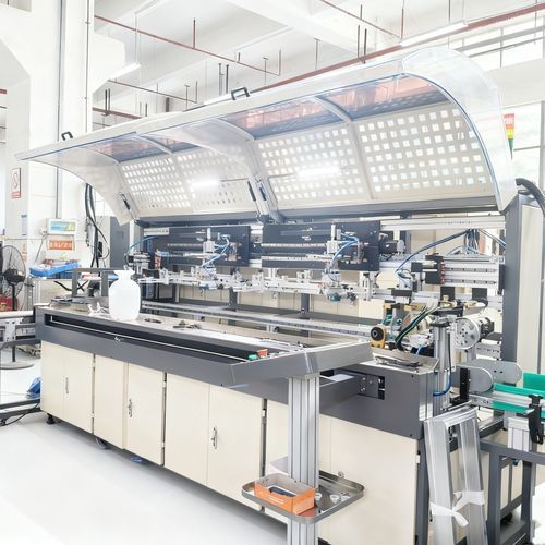 Multi-color screen printing machine - Shenzhen xinzhong plastic - automatic / for cylindrical products