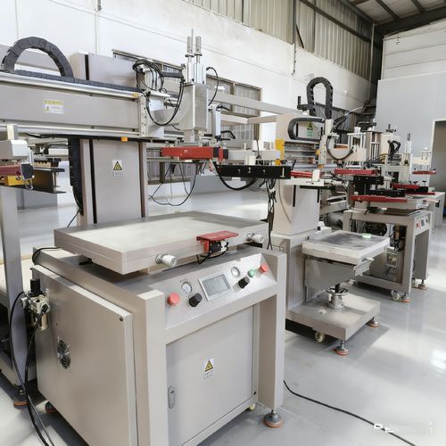 Screen printing machine - Shenzhen xinzhong plastic - for plastics / for paper / for solar cells