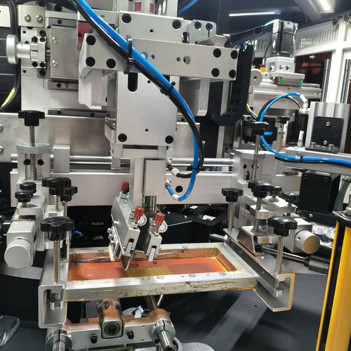 Automatic screen printer - G2S-2C1D - Shenzhen xinzhong plastic - 2-color / monochrome / with UV curing system