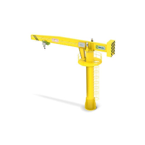 Floor-mounted jib crane - Sekizli Makina ve Vinc San. Tic. A.S. - 360° / with hoist
