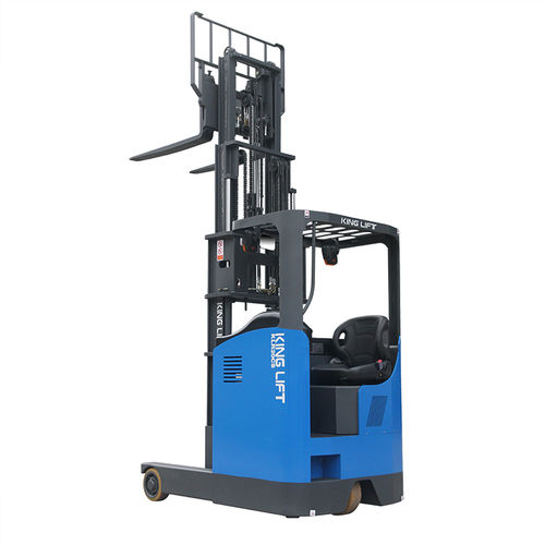 Electric reach truck - FB15 - JIANGSU KING-LIFT EQUIPMENT.,LTD. - side-facing seated / for warehouse / pallet