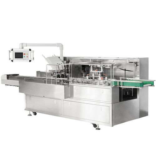 Horizontal cartoning machine - TYZ-130 - Shanghai Powerbuilder Automation Technology Co. Ltd - for masks / compact / automatic