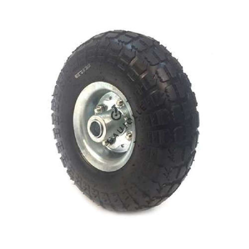 Wheel with pneumatic tire - 86454 - Caujolle - rubber / smooth / rubber