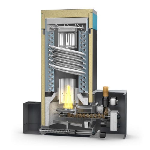 Hot water boiler - BCH series - BioCurve - biomass / pellet / condensing