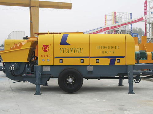 Trailer-mounted concrete pump - HBTS series - Shandong Yuanyou Heavy Industry Science&Technology Co., Ltd. - for construction