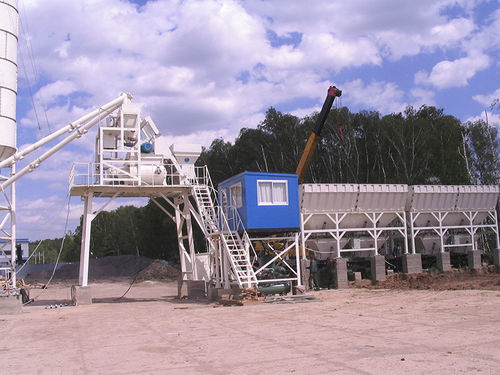 Stationary concrete mixing plant - SZS series - Shandong Yuanyou Heavy Industry Science&Technology Co., Ltd.