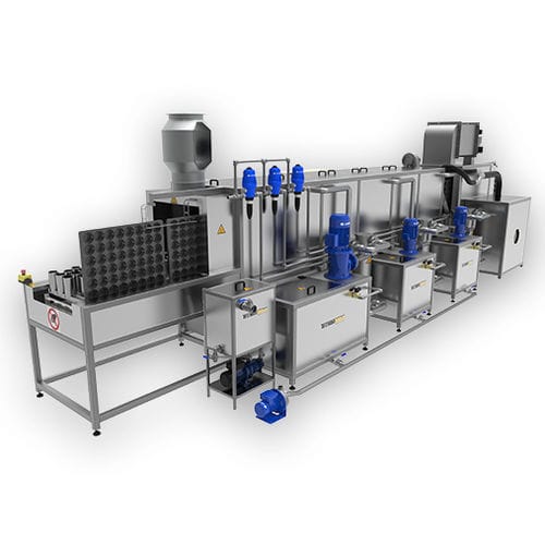 Washing system with conveyor - TechLine CNV series - TECHNOWASH S.A. - spray / dry / automatic