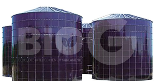 Steel tank - Bio água engenharia - for wastewater / for effluents / for sewage sludge