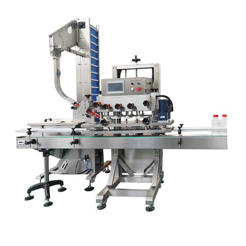 Linear capping machine - NP-LC - Shanghai Npack Automation Equipment Co.,ltd - flexible / screw-on / screw