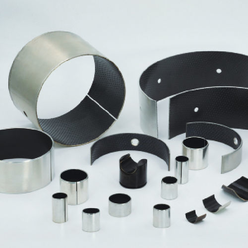 Cylindrical plain bearing - CSB-80 series - Zhejiang Changsheng Sliding Bearing Co., Ltd. - carbon steel / sintered bronze / PTFE