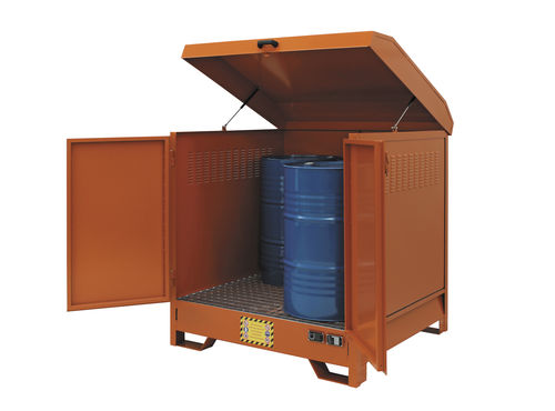 Drum cabinet - ECO 704 series  - Justrite Italia SRL - storage / floor-mounted / door