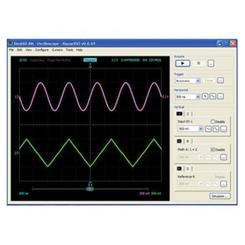 Interface software - AlazarDSO - AlazarTech - emulation / measurement / storage