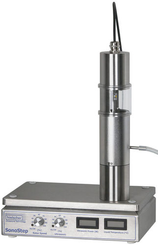 Ultrasonic disperser - SonoStep - Hielscher - laboratory / fluid