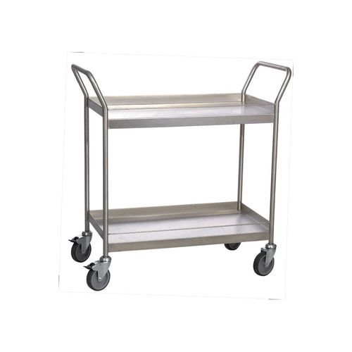 Transport trolley - Manuvit - service / stainless steel / 2 levels