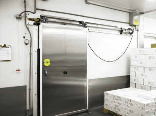 Sliding door - ColdGuard  - TMI, LLC - fabric / FRP / indoor