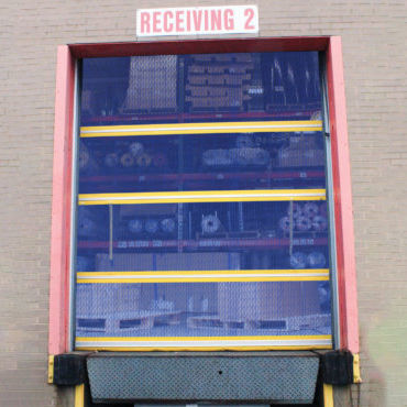 Roll up door - BP series - TMI, LLC - aluminium / indoor / safety